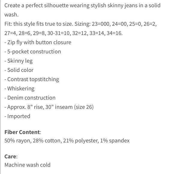 Paige The Skyline Ankle Peg skinny jeans 26 - Picture 8 of 8